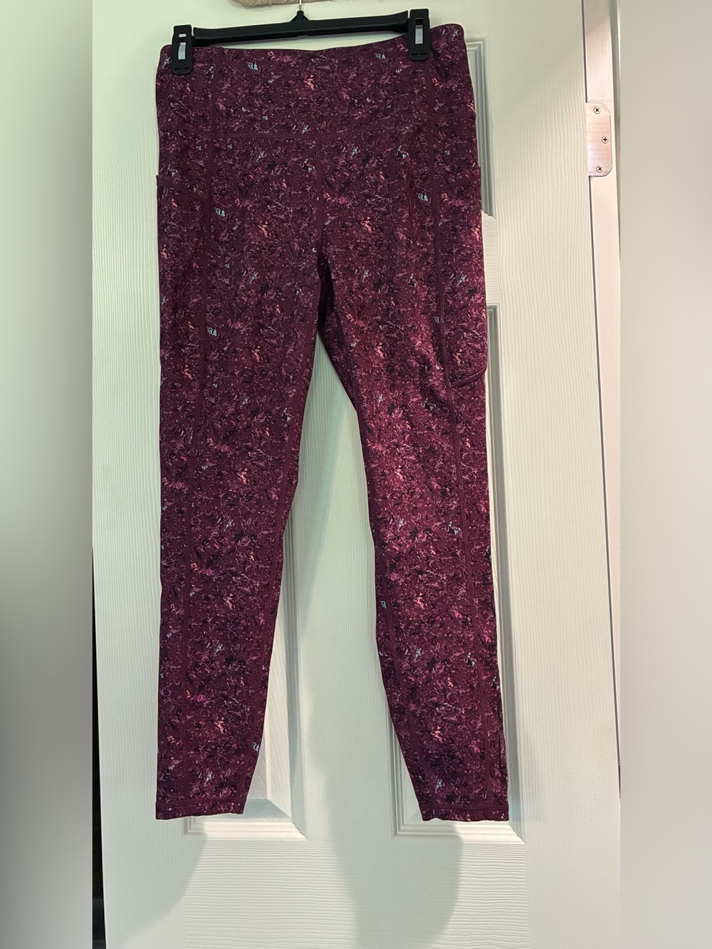 Reebok Women’s Burgundy Printed Active Leggings